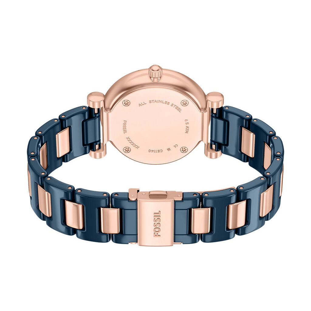 Montre Fossil Carlie 38 Bleu - Montres Femme | Histoire d&rsquo;Or