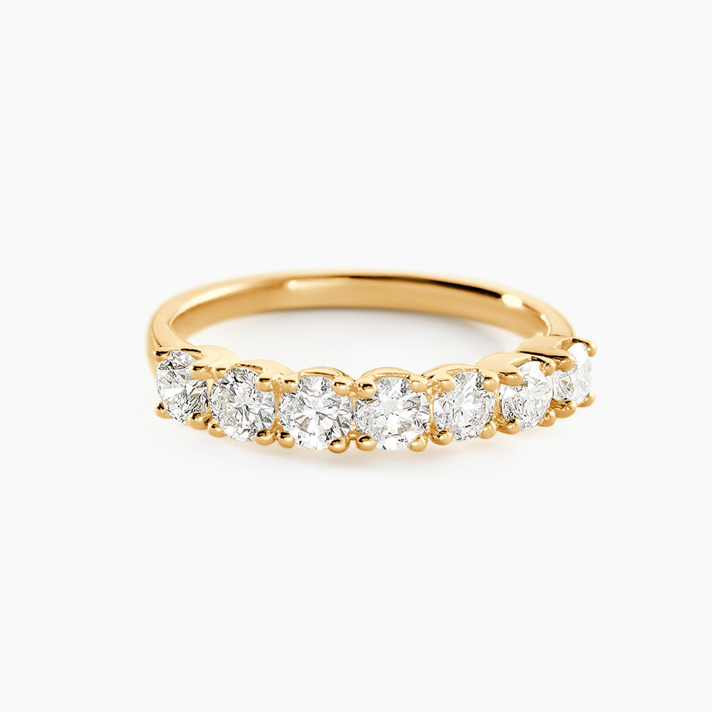 Alliance Eloisa Ld Or Jaune Diamant Synth&eacute;tique - Alliances Femme | Histoire d&rsquo;Or