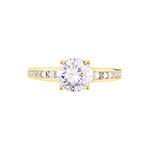 Bague Tatjana Or Jaune Oxyde De Zirconium - Bagues solitaires Femme | Histoire d&rsquo;Or