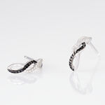 Boucles D'oreilles Puces Callune Or Blanc Diamant - Clous d'oreilles Femme | Histoire d&rsquo;Or