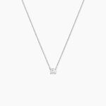 Collier Ponama Or Blanc Oxyde De Zirconium - Colliers Femme | Histoire d&rsquo;Or