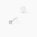 Boucles D'oreilles Puces Eddie Or Blanc Oxyde De Zirconium - Clous d'oreilles Femme | Histoire d’Or