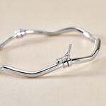 Bracelet Jonc Jennie Ondule Or Blanc - Bracelets joncs Femme | Histoire d&rsquo;Or