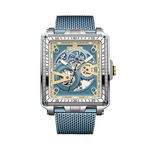 Montre Montignac Square Bleu - Montres Homme | Histoire d&rsquo;Or