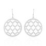 Boucles D'oreilles Pendantes Nevenka Acier Blanc