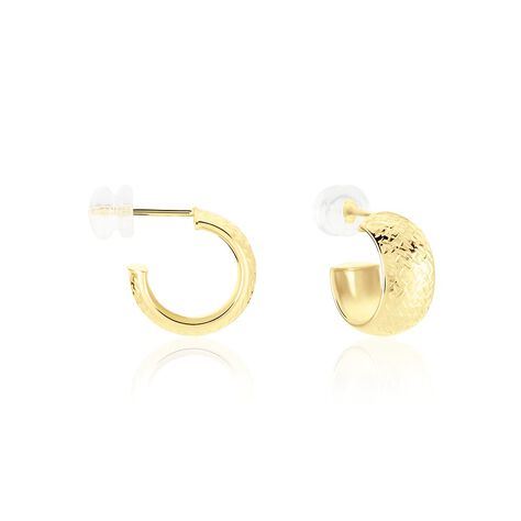 Créoles Shiny Or Jaune - Boucles d'oreilles créoles Femme | Histoire d’Or