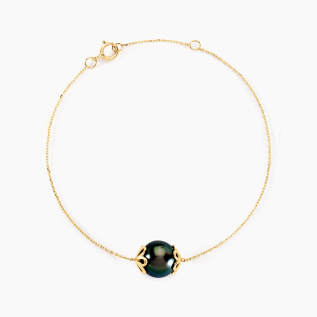 Bracelet Giunone Or Jaune Perle De Tahiti - Bracelets Femme | Histoire d’Or