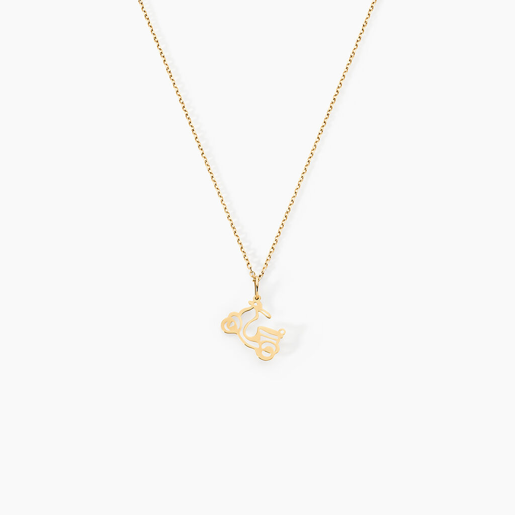 Pendentif Julius Scooter Or Jaune - Pendentifs Famille | Histoire d&rsquo;Or