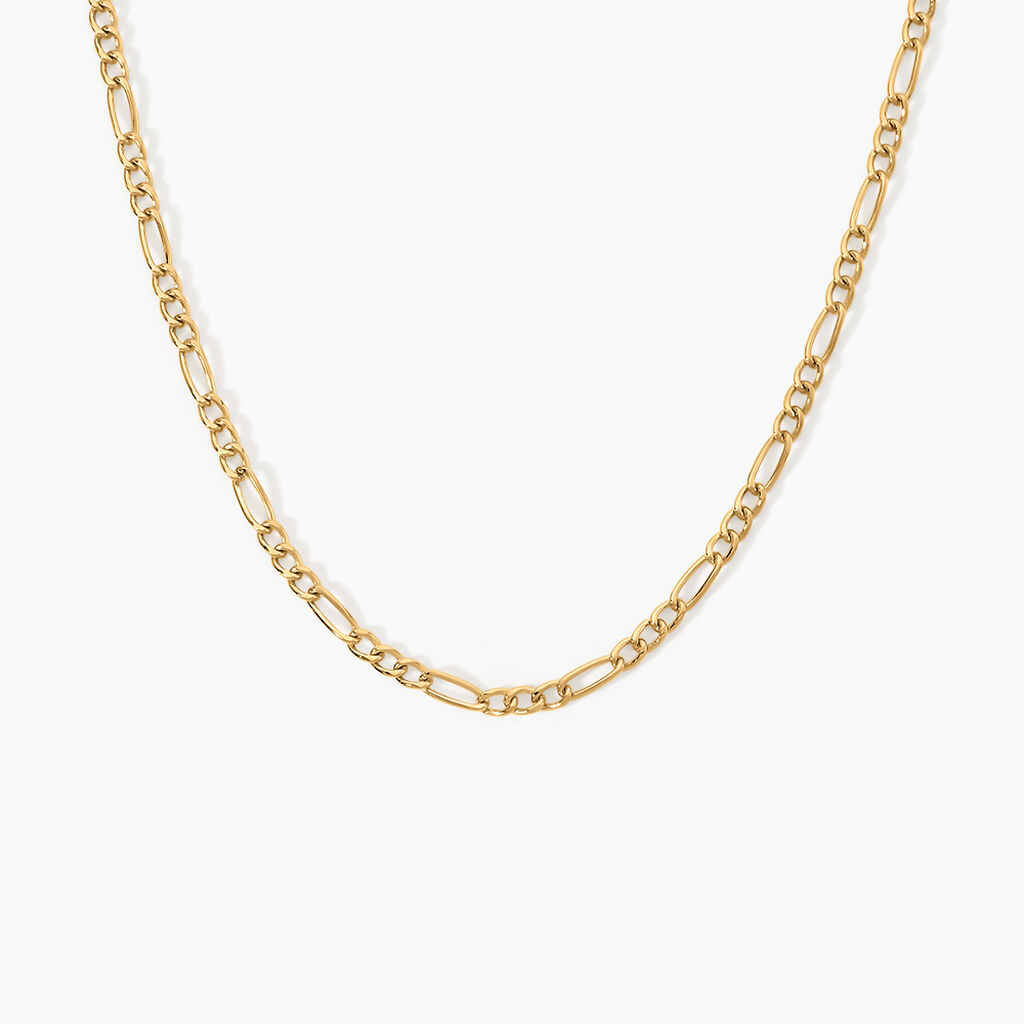 Collier Esma Argent Dor&eacute; A L'Or 750/1000 - Ras de cou Femme | Histoire d&rsquo;Or