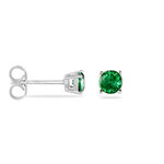 Boucles D'oreilles Puces Argent Blanc Dwight Oxydes De Zirconium - Boucles d'oreilles fantaisie Femme | Histoire d&rsquo;Or