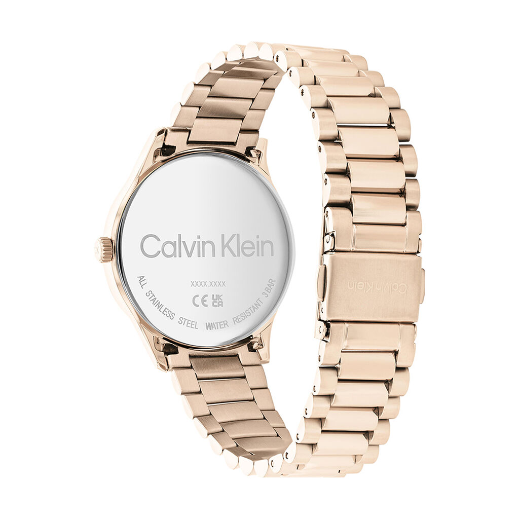 Montre Calvin Klein Iconic Bracelet Rose - Id&eacute;es cadeaux Femme | Histoire d&rsquo;Or