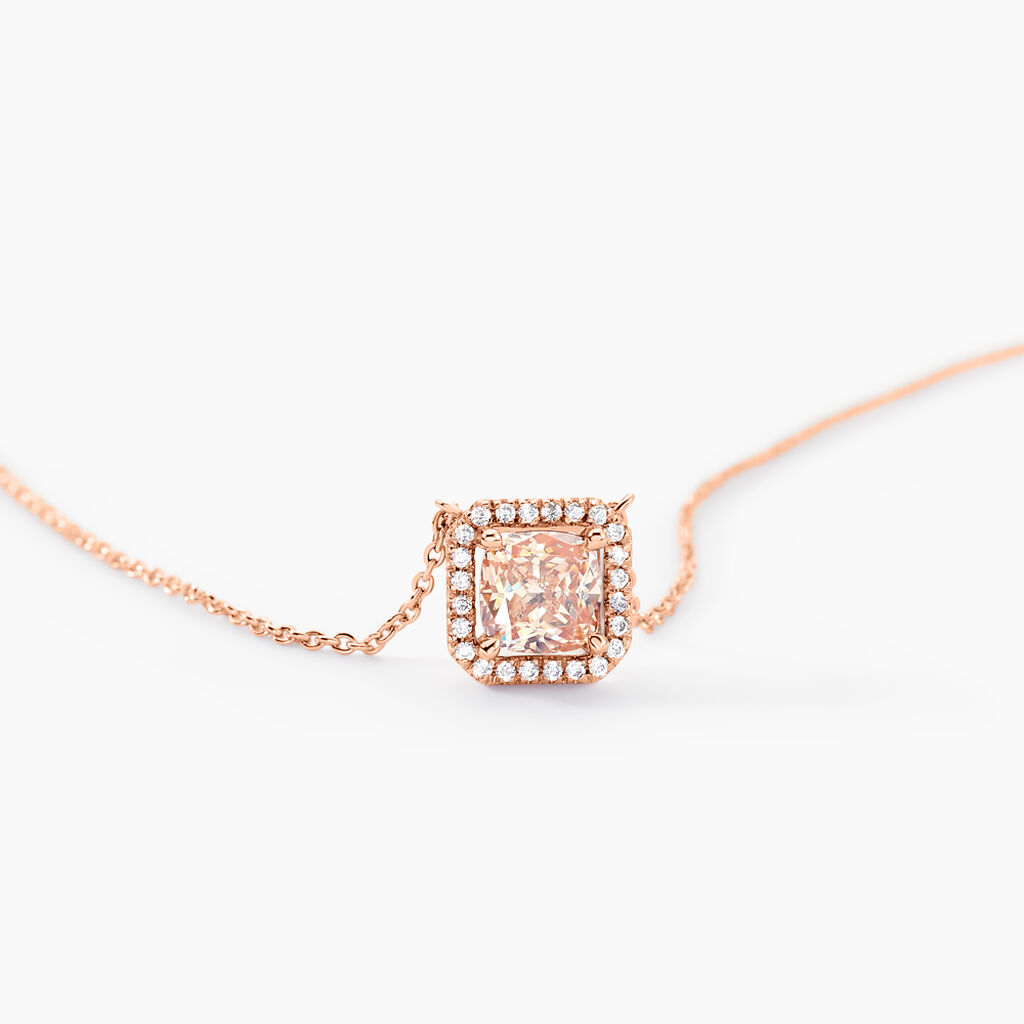 Collier Rio Argent Rose Oxyde De Zirconium - Colliers fantaisie Femme | Histoire d’Or