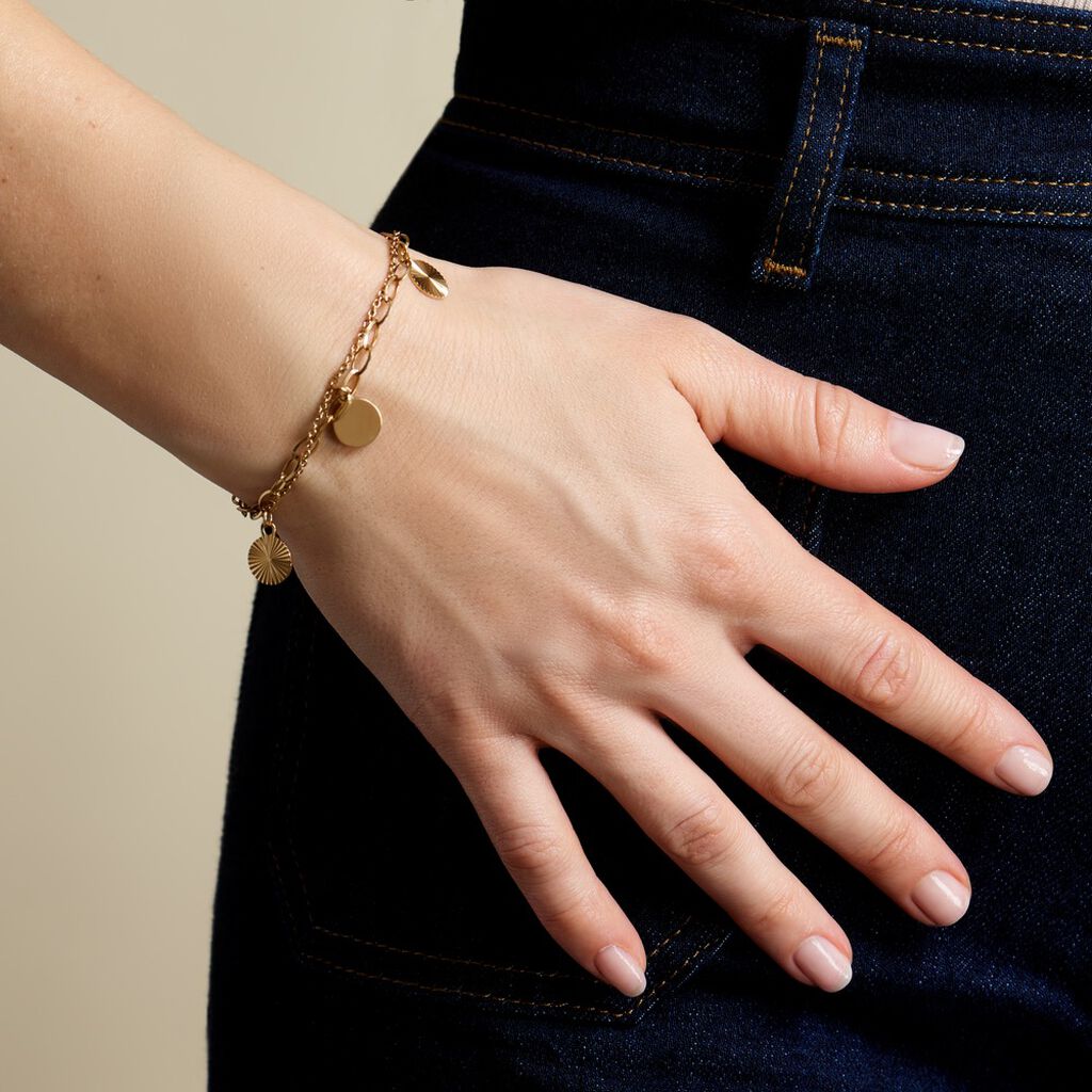 Bracelet Gili Acier Jaune - Bracelets Femme | Histoire d’Or