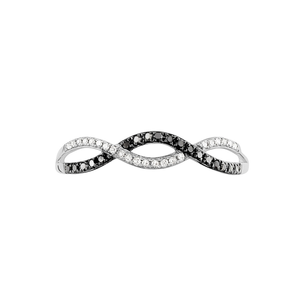 Bague Lilybeth Or Blanc Diamant - Bagues avec pierre Femme | Histoire d’Or