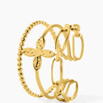 Bague Eva Acier Jaune - Bagues fantaisie Femme | Histoire d&rsquo;Or