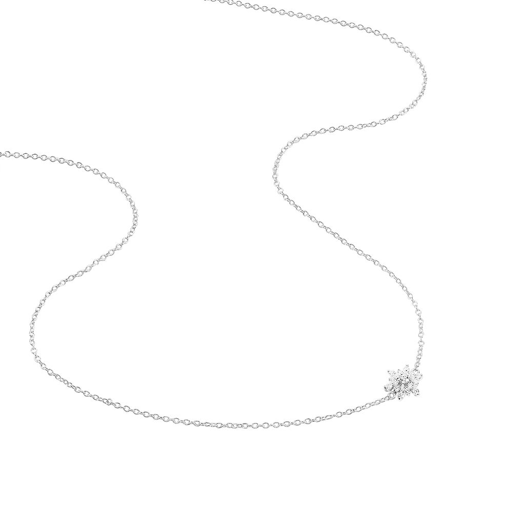 Collier Cyriac Argent Blanc Oxyde De Zirconium - Colliers fantaisie Femme | Histoire d&rsquo;Or