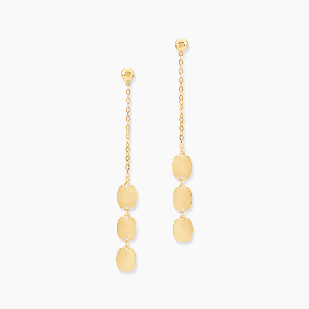 Boucles D'Oreilles Pendantes Eoghan Or Jaune - Boucles d'oreilles pendantes Femme | Histoire d&rsquo;Or