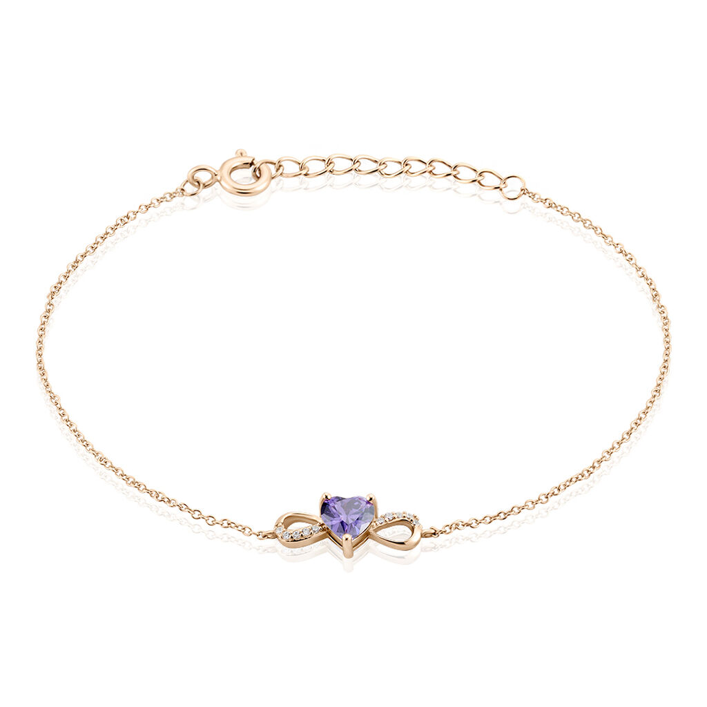 Bracelet Argent Rose Atieno Oxyde De Zirconium - Bracelets fantaisie Femme | Histoire d’Or