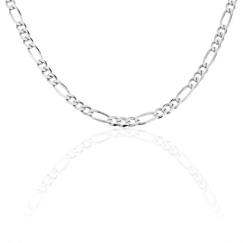 Collier Vivian Argent Blanc - Chaines Homme | Histoire d’Or
