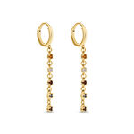 Cr&eacute;oles C&eacute;ph&eacute;e Plaqu&eacute; Or Dor&eacute; Oxyde De Zirconium - Boucles d'oreilles cr&eacute;oles Femme | Histoire d&rsquo;Or