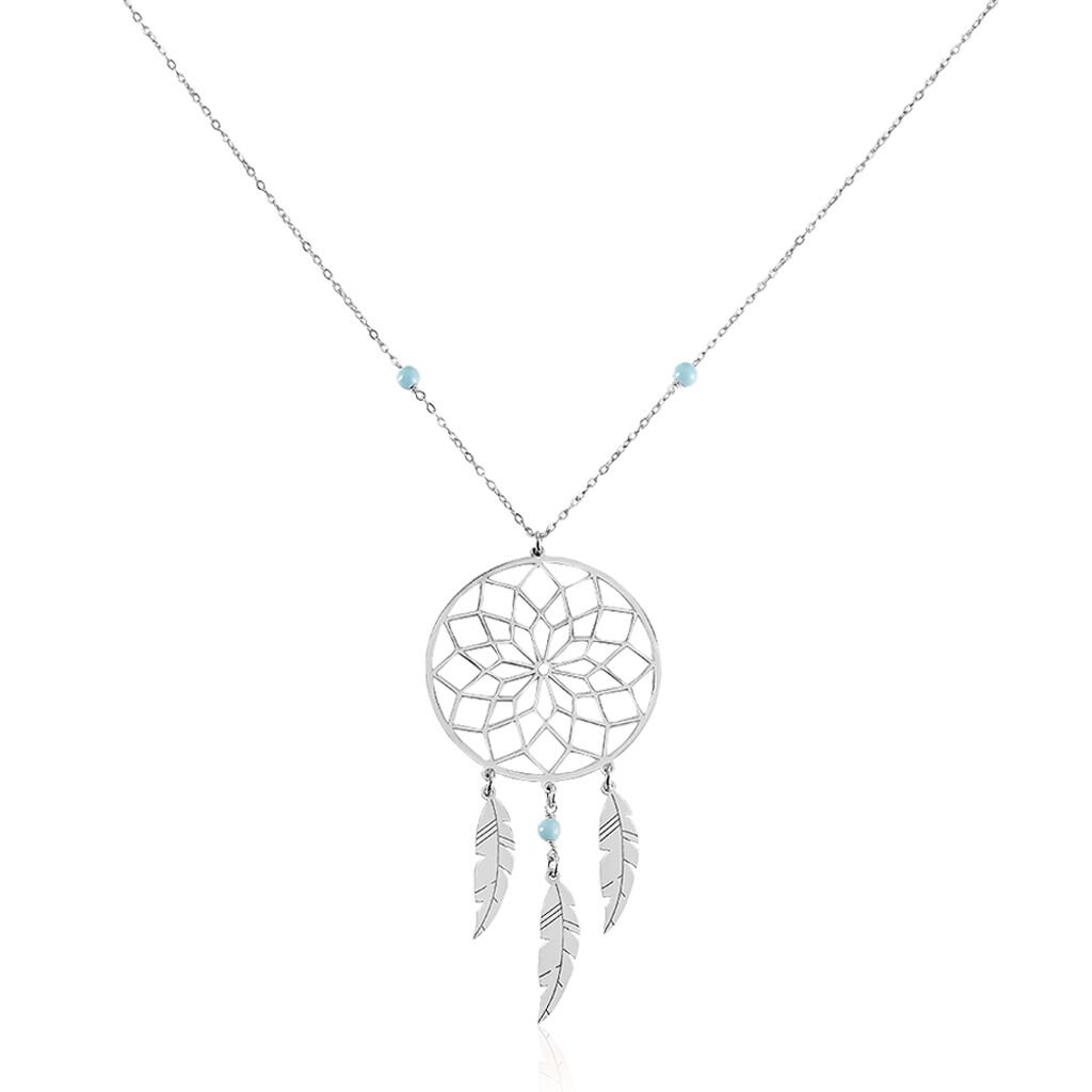 Collier Sautoir Misalie Argent Blanc - Sautoirs Femme | Histoire d’Or