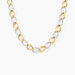 Collier Joice Maille Altern&eacute;e Et Godronne Or Bicolore - Chaines Femme | Histoire d&rsquo;Or