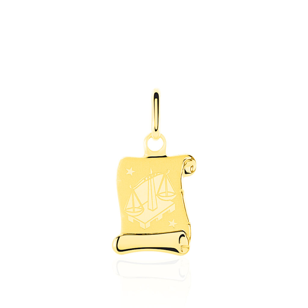 Pendentif Lamie Zodiaque Parchemin Or Jaune - Pendentifs Zodiaque Famille | Histoire d’Or