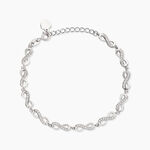 Bracelet Anka Argent Blanc Oxyde De Zirconium - Bracelets Femme | Histoire d&rsquo;Or