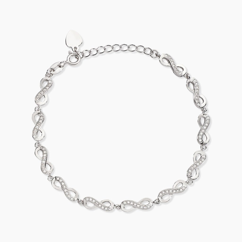 Bracelet Anka Argent Blanc Oxyde De Zirconium - Bracelets Femme | Histoire d’Or