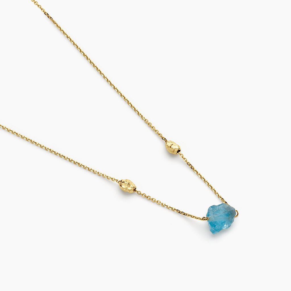Collier Natille Or Jaune Apatite - Colliers Femme | Histoire d&rsquo;Or