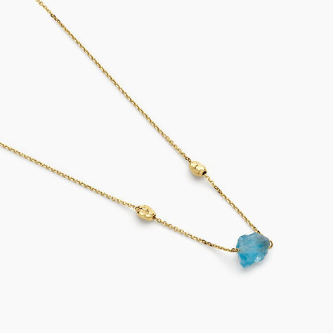Collier Natille Or Jaune Apatite - Colliers Femme | Histoire d&rsquo;Or
