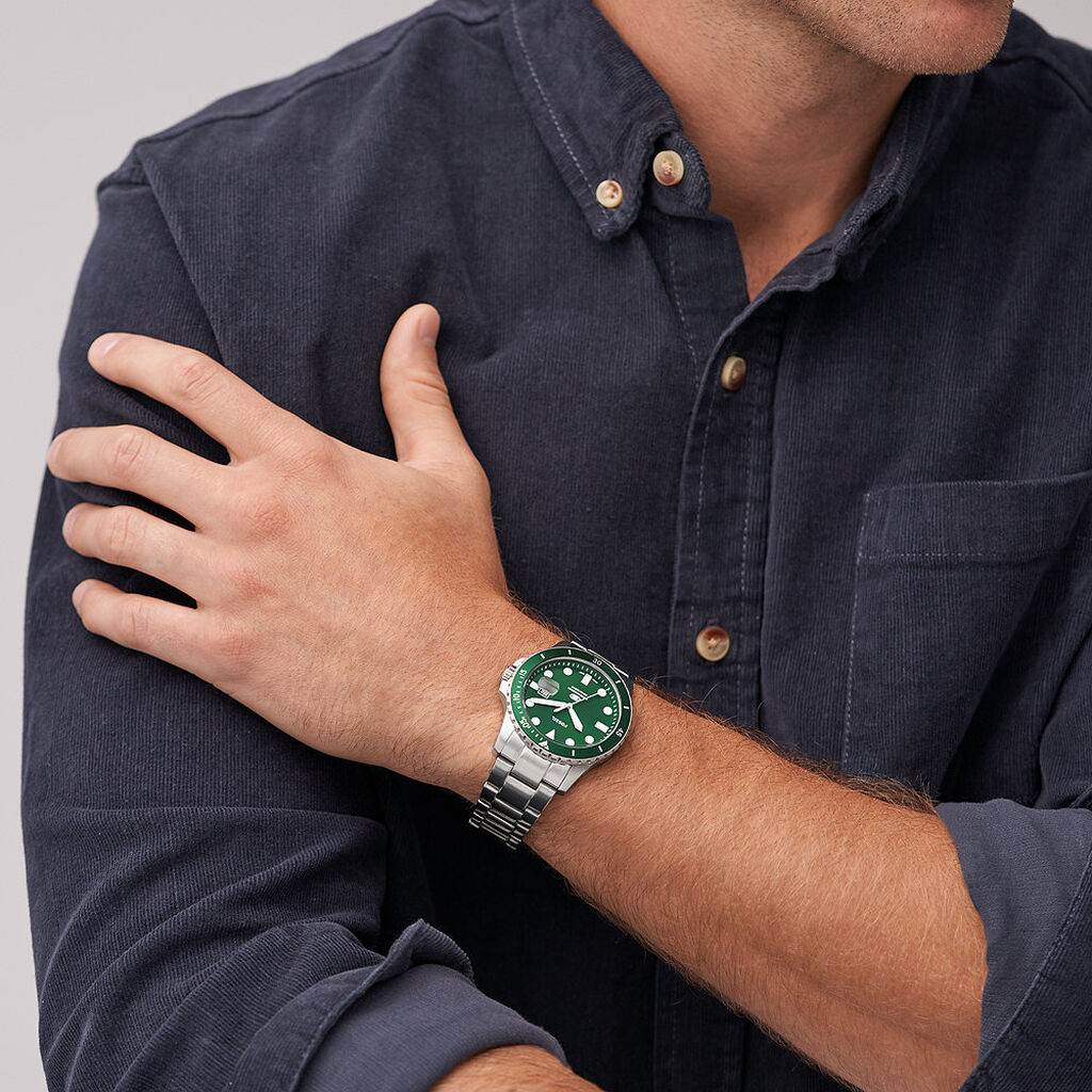 Montre Fossil Blue Dive Vert - Montres Homme | Histoire d’Or