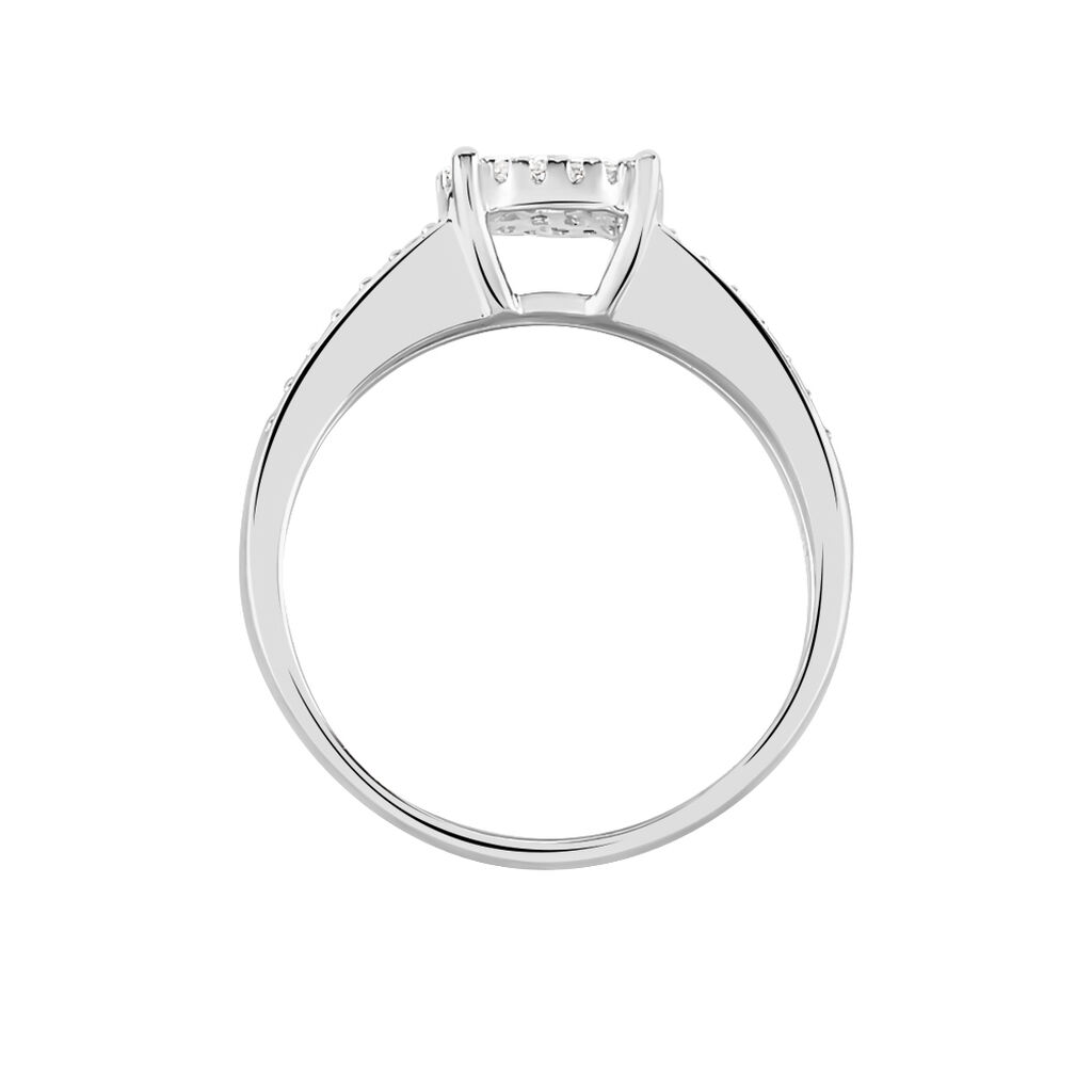 Bague Serena Or Blanc Diamant - Bagues avec pierre Femme | Histoire d’Or