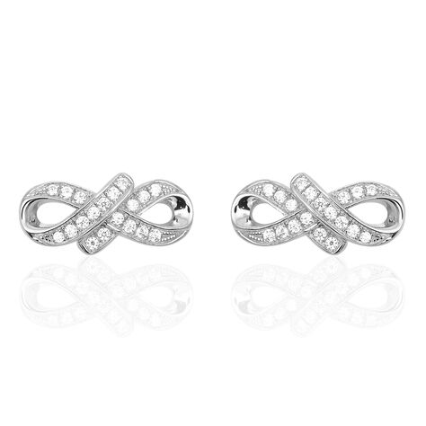 Boucles D'oreilles Pendantes Argent Blanc Oxyde De Zirconium - Boucles d'oreilles fantaisie Femme | Histoire d’Or
