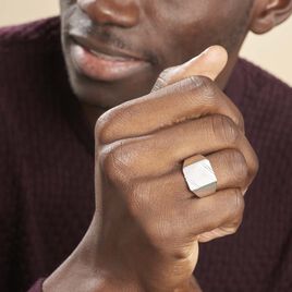 Chevalière Daniel Argent Blanc - Chevalières Homme | Histoire d’Or