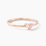 Bague Myhalf Argent Rose Oxyde De Zirconium - Bagues solitaires Femme | Histoire d&rsquo;Or