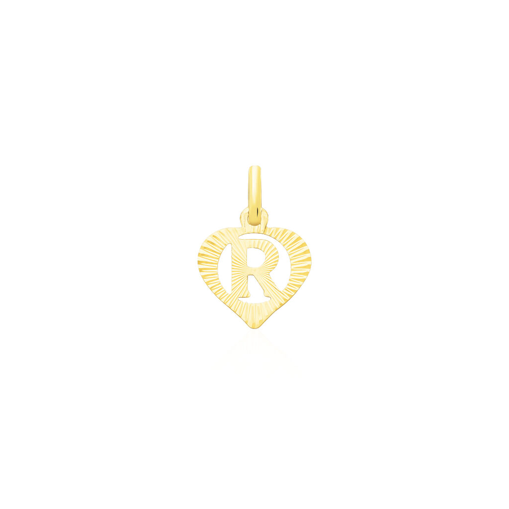 Pendentif Eudocie Coeur Lettre Or Jaune - Pendentifs Famille | Histoire d’Or