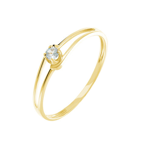 Bague Veroucha Or Jaune Topaze - Bagues solitaires Femme | Histoire d’Or