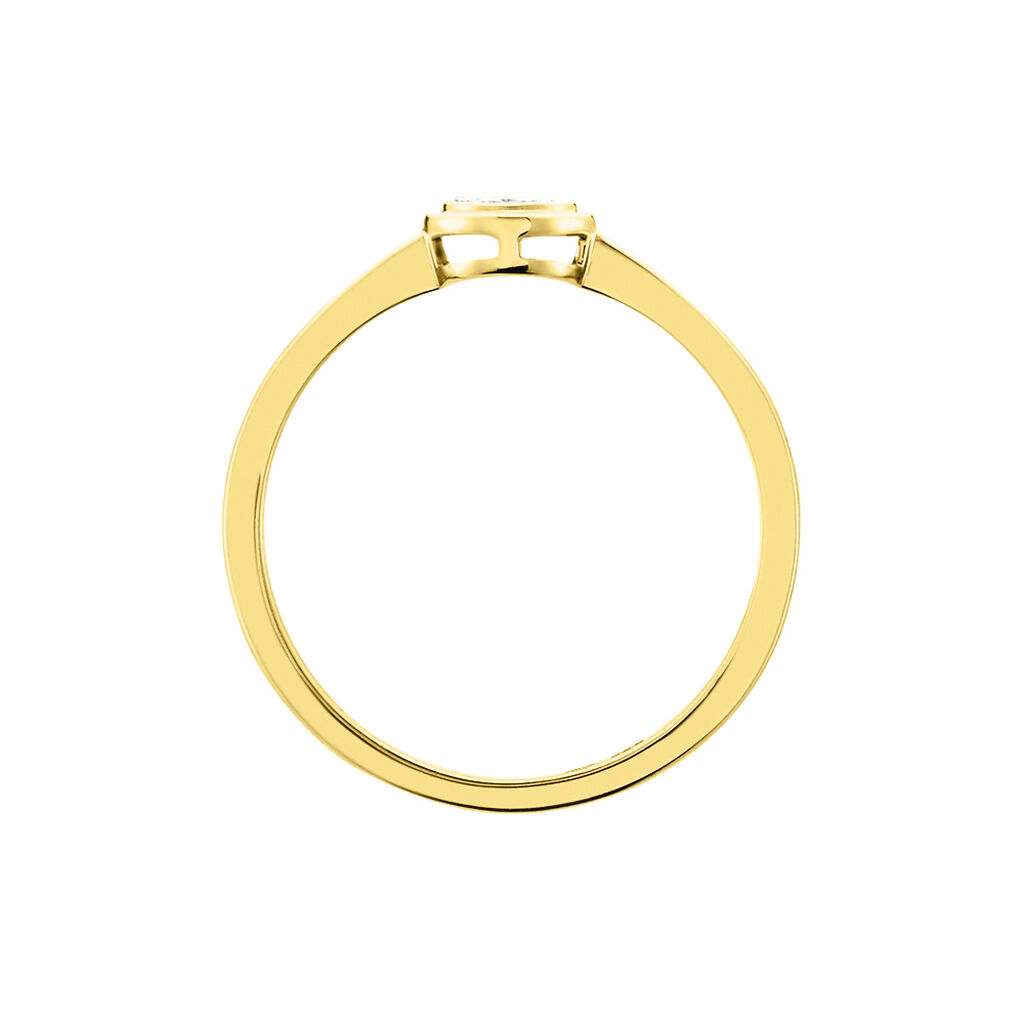 Bague Or Jaune Kaylynn Diamants - Bagues avec pierre Femme | Histoire d’Or