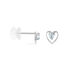 Boucles D'oreilles Puces Luann Or Blanc Topaze - Clous d'oreilles Femme | Histoire d’Or