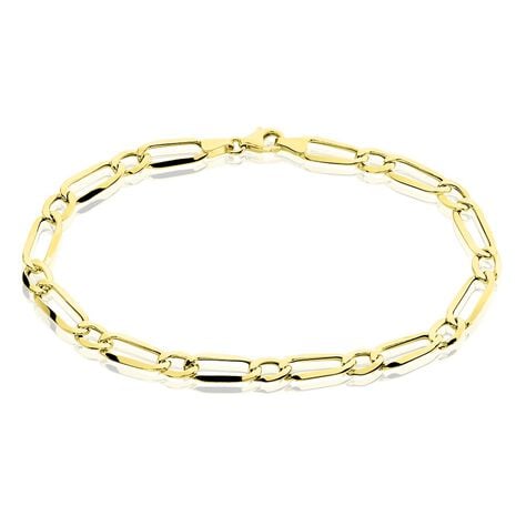 Bracelet Ophelio Maille Alternee 1/1 Or Jaune - Bracelets cha&icirc;ne Homme | Histoire d&rsquo;Or
