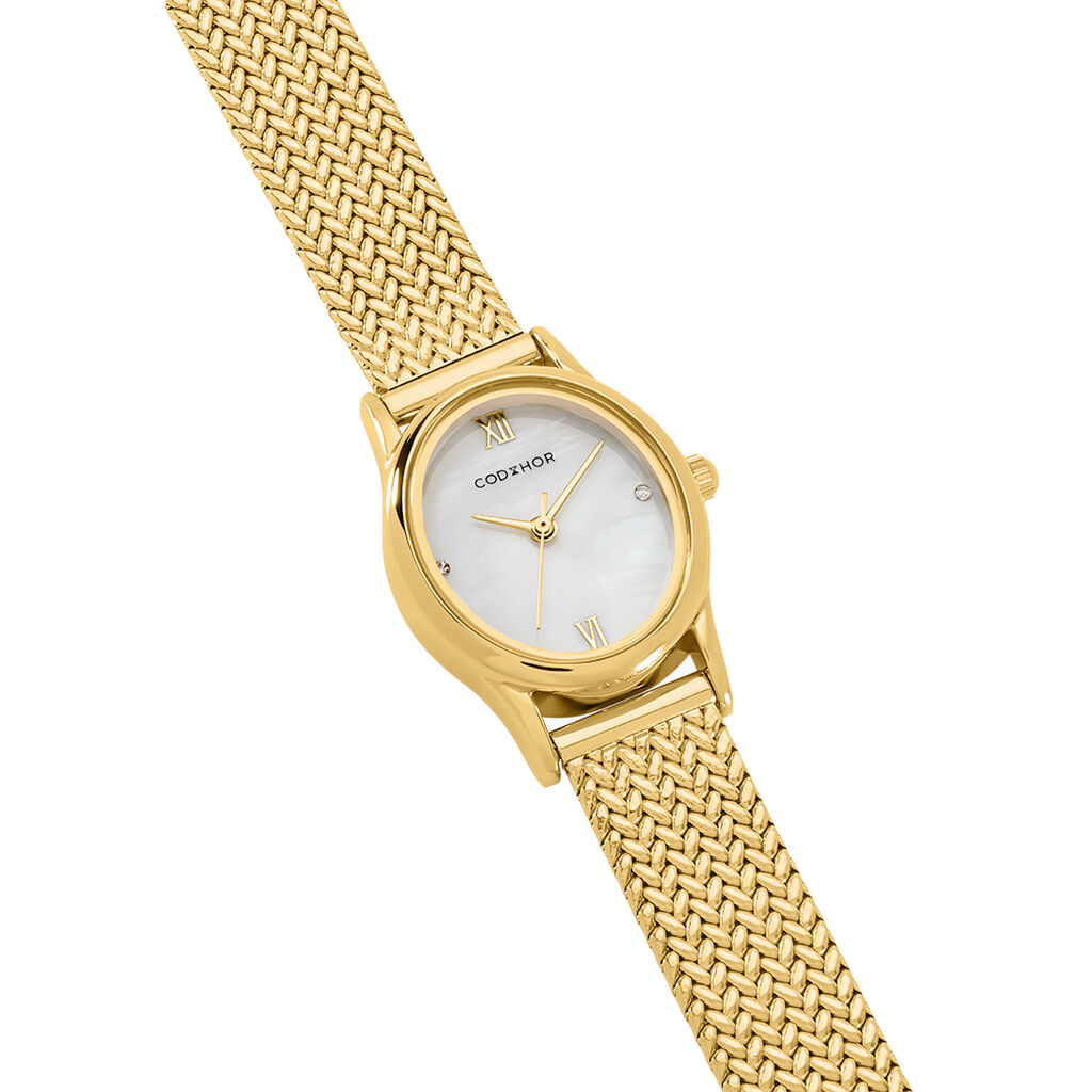 Montre Codhor Suzanne Nacre Blanche - Montres Femme | Histoire d&rsquo;Or
