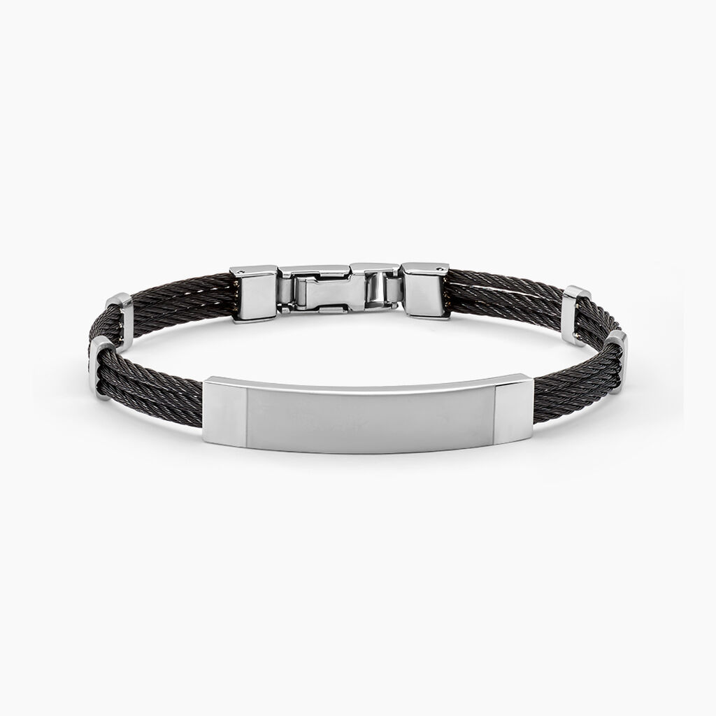 Bracelet Raphael Acier Blanc - Gourmettes Homme | Histoire d’Or
