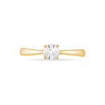 Bague Solitaire Victoria Or Jaune Diamant - Bagues solitaires Femme | Histoire d&rsquo;Or