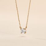 Collier Nilay Plaque Or Dor&eacute; Oxyde De Zirconium - Colliers fantaisie Femme | Histoire d&rsquo;Or