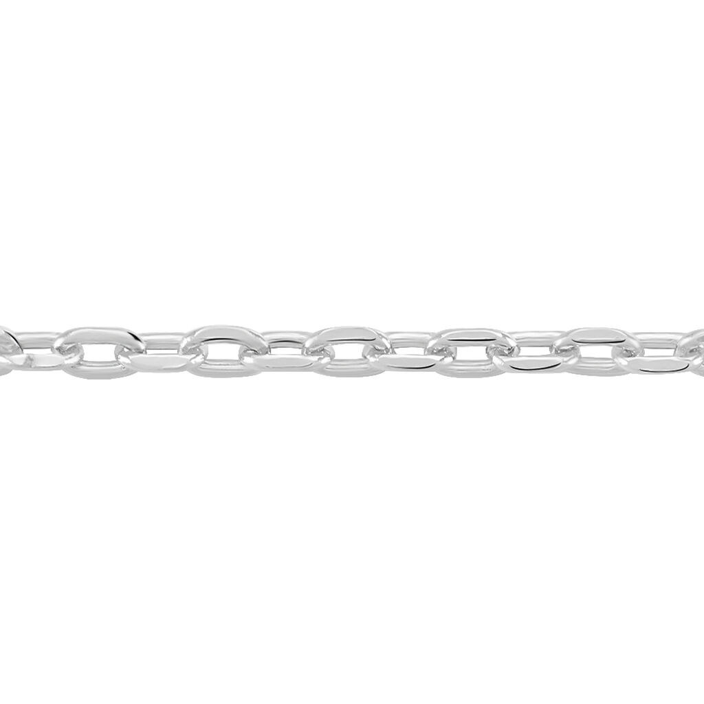 Chaîne Claudine Maille Forçat Argent Blanc
