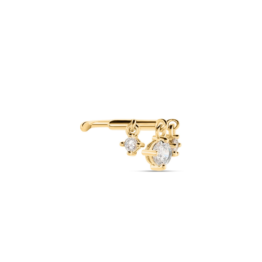 Bijou D'oreille Unitaire Haven Plaqué Or Jaune Oxyde De Zirconium - Boucles d'oreilles fantaisie Femme | Histoire d’Or
