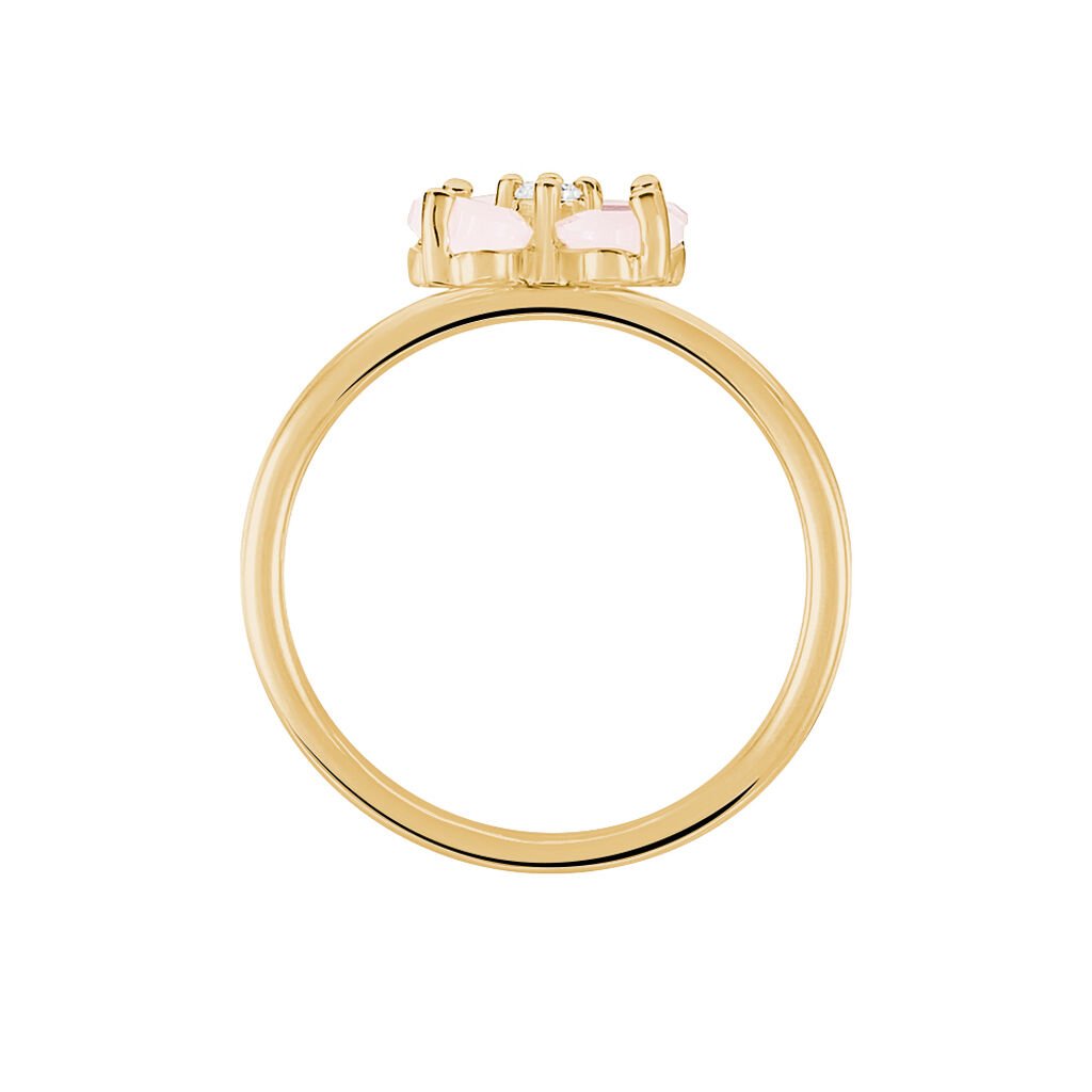 Bague Sendai Plaqué Or Jaune Oxyde De Zirconium - Bagues solitaires Femme | Histoire d’Or