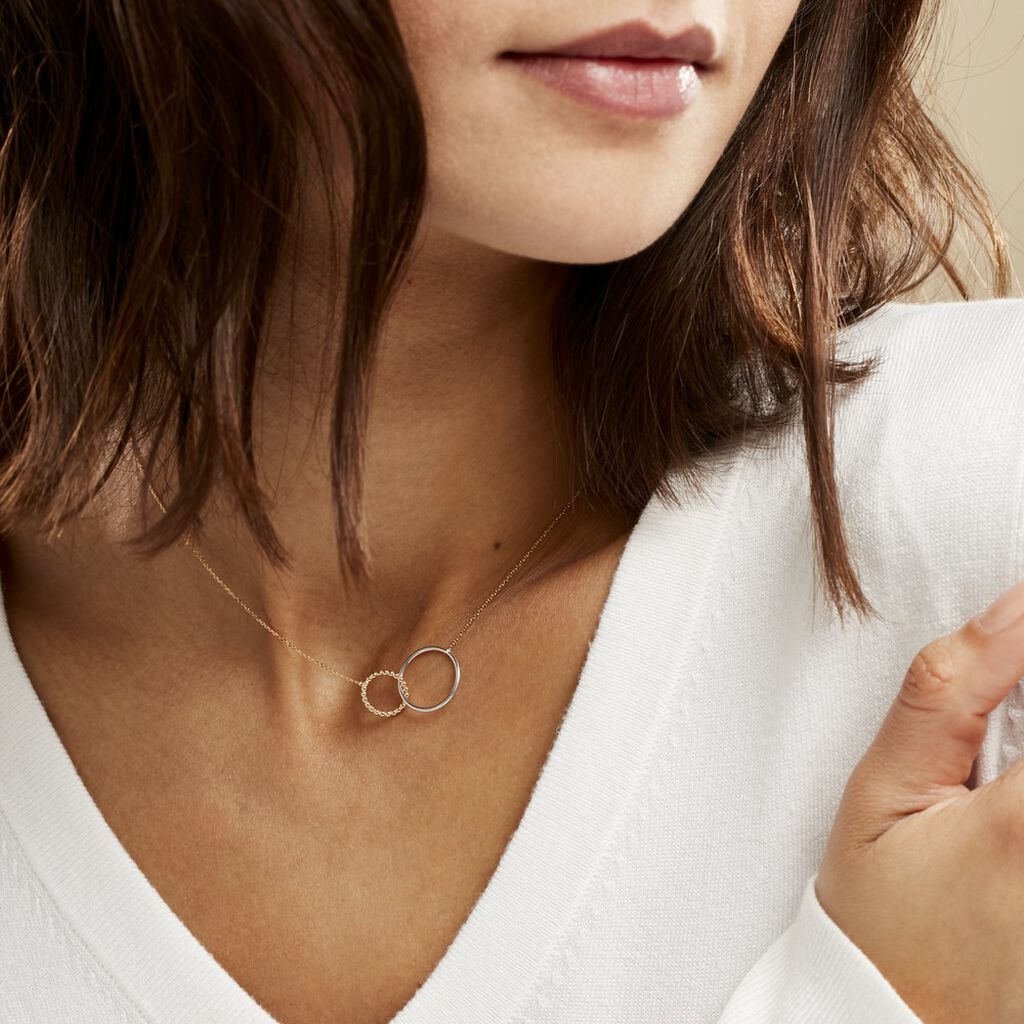 Collier Elizabeta Or Bicolore - Colliers Femme | Histoire d’Or