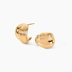 Cr&eacute;oles Amae Plaque Or Jaune - Boucles d'oreilles cr&eacute;oles Femme | Histoire d&rsquo;Or